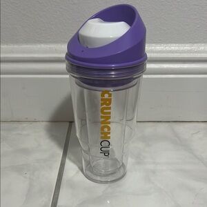 CrunchCup Purple and Clear Tumbler